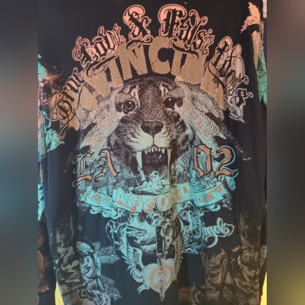 NWT RARE TRUE LOVE FALSE IDOLS LONG SLEEVED GRAPHIC SHIRT. L - Picture 8 of 8